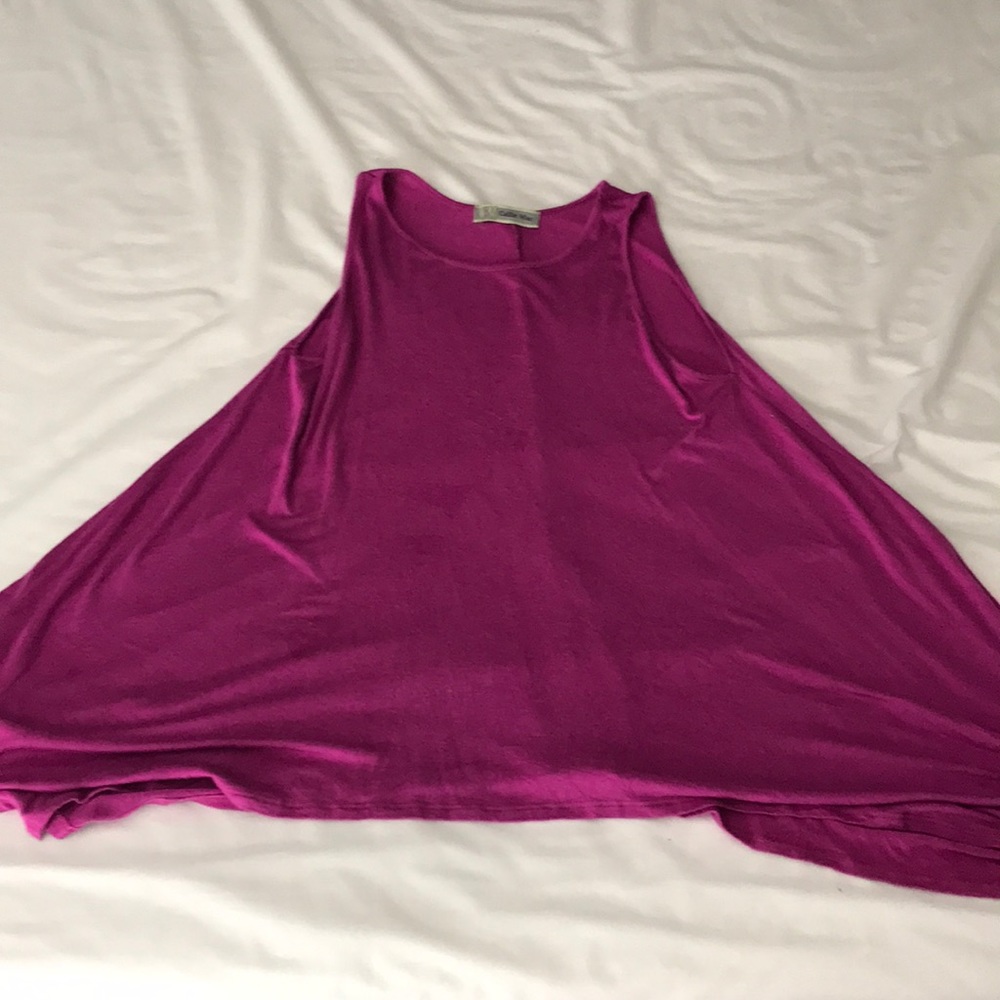 Pink flowy tank